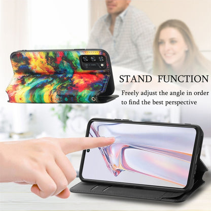 For Blackview A100 Colorful Magnetic Horizontal Flip PU Leather Case with Holder & Card Slot & Wallet(Colorful Cloud) - More Brand by buy2fix | Online Shopping UK | buy2fix