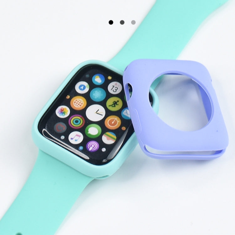 Shockproof All-inclusive Silicone Protective Case For Apple Watch Series 3 & 2 & 1 42mm(Mint Green) - Watch Cases by buy2fix | Online Shopping UK | buy2fix