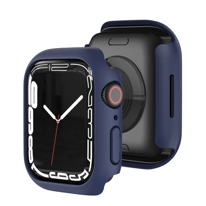 Shockproof TPU Protective Case For Apple Watch Series 9 / 8 / 7 45mm(Dark Blue) - Watch Cases by buy2fix | Online Shopping UK | buy2fix