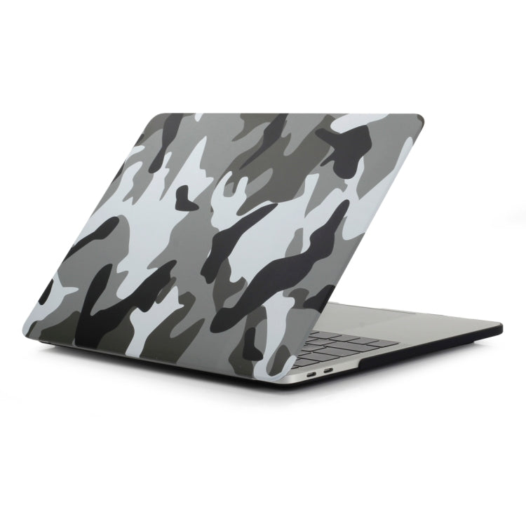 Camouflage Pattern Laptop Water Decals PC Protective Case For Macbook Pro 15.4 inch A1286(Grey Camouflage) - MacBook Pro Cases by buy2fix | Online Shopping UK | buy2fix