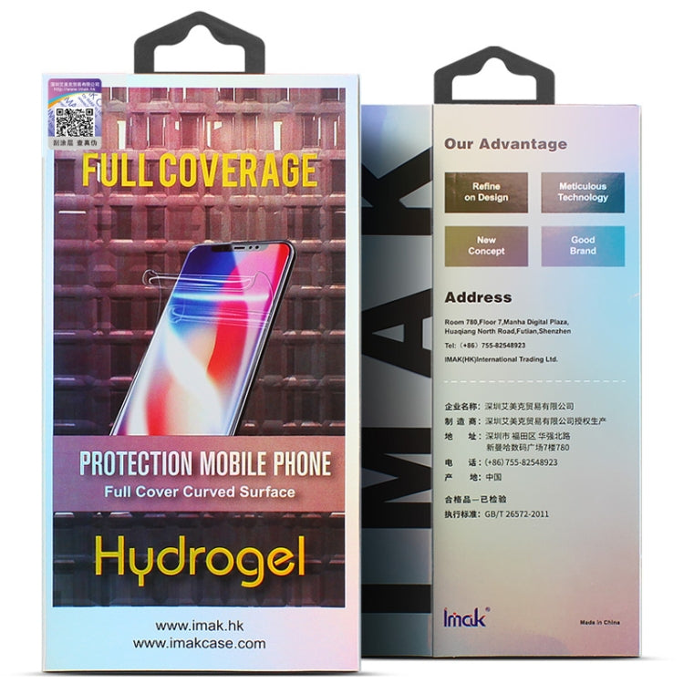 For iPhone 13 2pcs IMAK Curved Full Screen Hydrogel Film Back Protector - iPhone 13 Tempered Glass by imak | Online Shopping UK | buy2fix