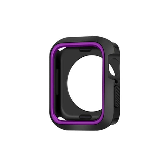 Two-color Shockproof Protective Case For Apple Watch Series 9 / 8 / 7 45mm(Purple) - Watch Cases by buy2fix | Online Shopping UK | buy2fix