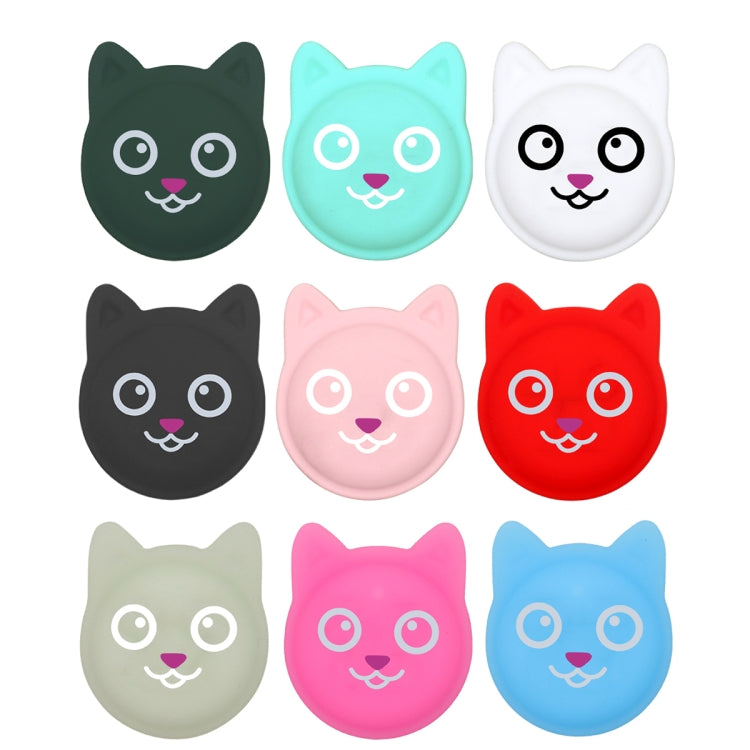 Hanhan Smile Cute Cartoon Pet Collar Anti-lost Tracker Silicone Case For AirTag(Fluorescent Green) - Pet Series by Mutural | Online Shopping UK | buy2fix