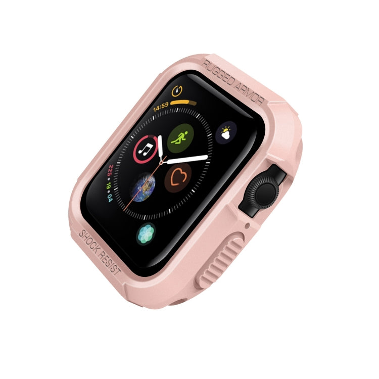 Silicone Shockproof Watch Protective Case For Apple Watch Series 9 / 8 / 7 41mm(Pink) - Watch Cases by buy2fix | Online Shopping UK | buy2fix