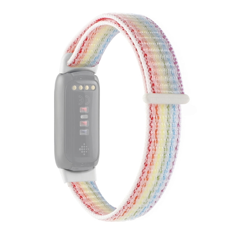 For Fitbit Luxe Nylon Loop Strap Watch Band(Rainbow) - Watch Bands by buy2fix | Online Shopping UK | buy2fix