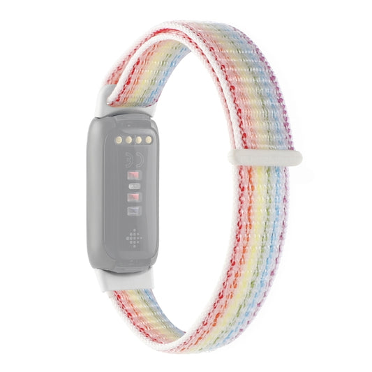 For Fitbit Luxe Nylon Loop Strap Watch Band(Rainbow) - Watch Bands by buy2fix | Online Shopping UK | buy2fix