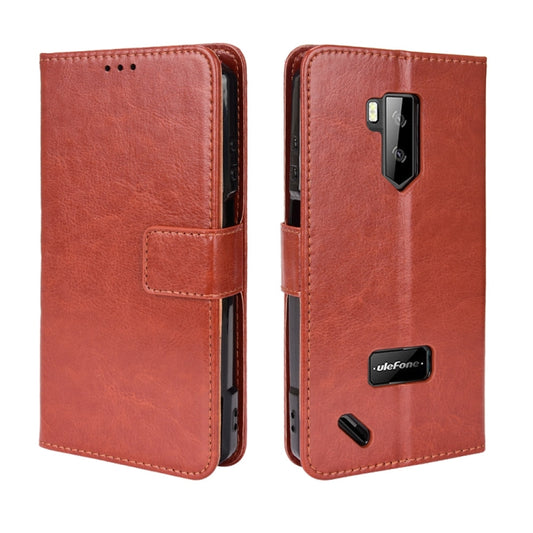 For Ulefone Armor X9 Retro Crazy Horse Texture Leather Phone Case(Brown) - Ulefone Cases by buy2fix | Online Shopping UK | buy2fix