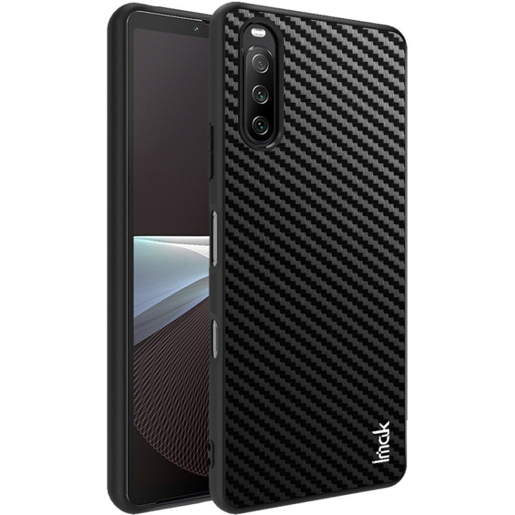 For Sony Xperia 10 III imak LX-5 Series PC + TPU Case with Screen Protector(Carbon Fiber Texture) - Sony Cases by imak | Online Shopping UK | buy2fix