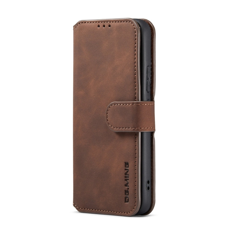 For Samsung Galaxy A53 5G DG.MING Retro Oil Side Horizontal Flip Leather Case with Holder & Card Slots & Wallet(Coffee) - Galaxy Phone Cases by DG.MING | Online Shopping UK | buy2fix