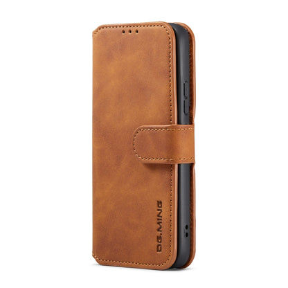 For Samsung Galaxy A53 5G DG.MING Retro Oil Side Horizontal Flip Leather Case with Holder & Card Slots & Wallet(Brown) - Galaxy Phone Cases by DG.MING | Online Shopping UK | buy2fix