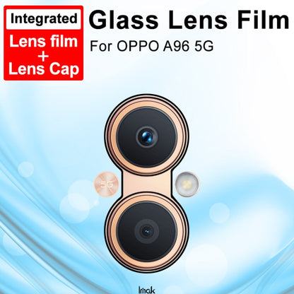 For OPPO A96 5G imak Integrated Rear Camera Lens Tempered Glass Film with Lens Cap - For OPPO by imak | Online Shopping UK | buy2fix