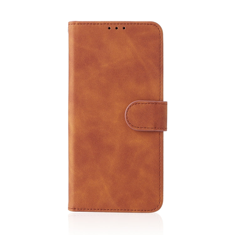 For Blackview A55 Skin Feel Magnetic Buckle Leather Phone Case(Brown) - More Brand by buy2fix | Online Shopping UK | buy2fix