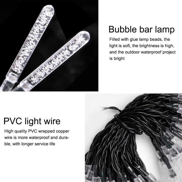 7m 50 LEDs Outdoor Waterproof Solar Bubble Stick String Lights(Warm Light) - Holiday Lights by buy2fix | Online Shopping UK | buy2fix