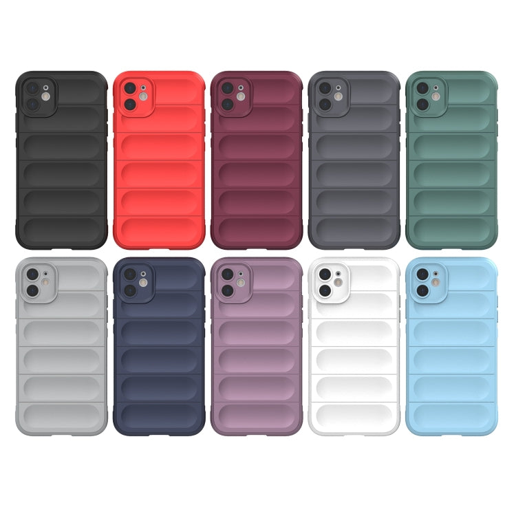 For iPhone 11 Magic Shield TPU + Flannel Phone Case (Grey) - iPhone 11 Cases by buy2fix | Online Shopping UK | buy2fix