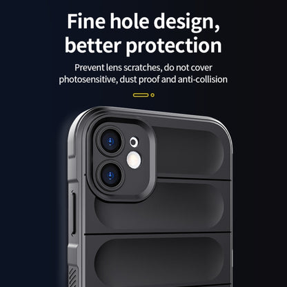 For iPhone 11 Magic Shield TPU + Flannel Phone Case (Dark Grey) - iPhone 11 Cases by buy2fix | Online Shopping UK | buy2fix