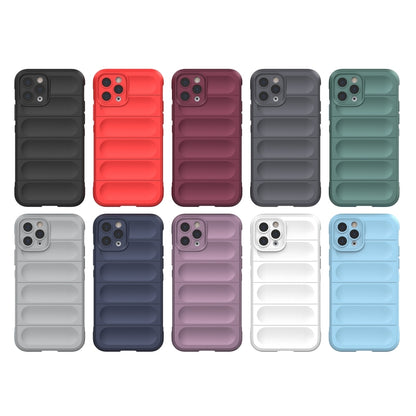 For iPhone 11 Pro Max Magic Shield TPU + Flannel Phone Case (Dark Grey) - iPhone 11 Pro Max Cases by buy2fix | Online Shopping UK | buy2fix