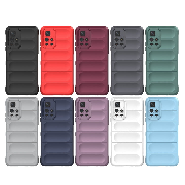 For Xiaomi Redmi Note 11 5G Chinese Version Magic Shield TPU + Flannel Phone Case(White) - Xiaomi Cases by buy2fix | Online Shopping UK | buy2fix