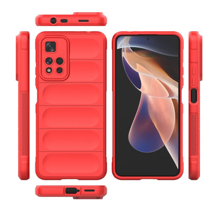 For Xiaomi Redmi Note 11 Pro 5G Chinese Magic Shield TPU + Flannel Phone Case(Black) - Xiaomi Cases by buy2fix | Online Shopping UK | buy2fix