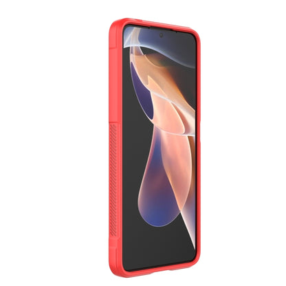 For Xiaomi Redmi Note 11 Pro 5G Chinese Magic Shield TPU + Flannel Phone Case(Red) - Xiaomi Cases by buy2fix | Online Shopping UK | buy2fix