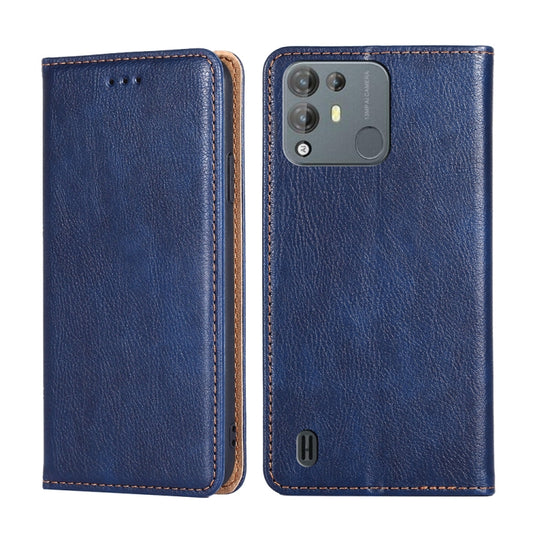 For Blackview A55 Pro Pure Color Magnetic Leather Phone Case(Blue) - More Brand by buy2fix | Online Shopping UK | buy2fix