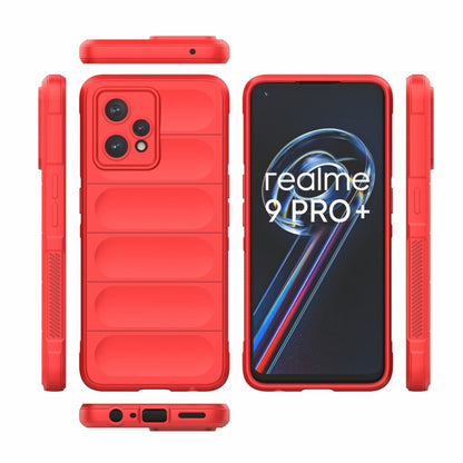 For OPPO Realme 9 Pro+ Magic Shield TPU + Flannel Phone Case(Dark Grey) - Realme Cases by buy2fix | Online Shopping UK | buy2fix