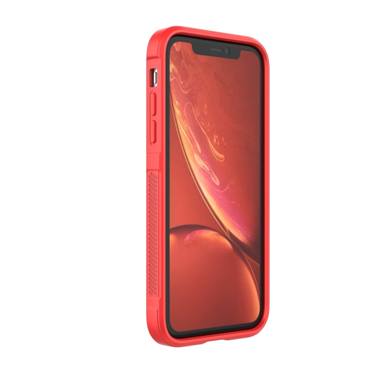 For iPhone XR Magic Shield TPU + Flannel Phone Case(Red) - More iPhone Cases by buy2fix | Online Shopping UK | buy2fix