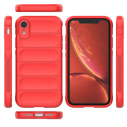 For iPhone XR Magic Shield TPU + Flannel Phone Case(Dark Grey) - More iPhone Cases by buy2fix | Online Shopping UK | buy2fix