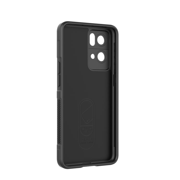 For OPPO Reno7 Pro 5G Magic Shield TPU + Flannel Phone Case(Purple) - OPPO Cases by buy2fix | Online Shopping UK | buy2fix