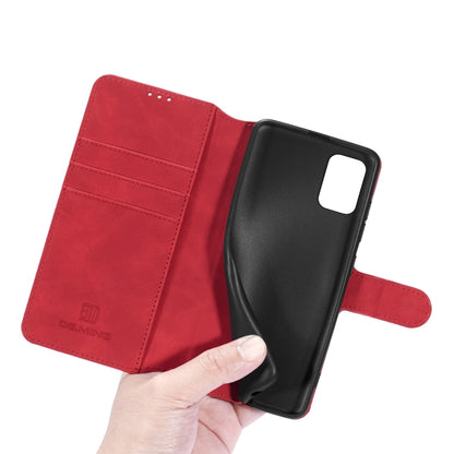 For Galaxy A71 DG.MING Retro Oil Side Horizontal Flip Case with Holder & Card Slots & Wallet(Red) - Galaxy Phone Cases by DG.MING | Online Shopping UK | buy2fix