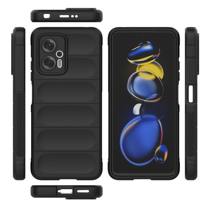 For Xiaomi Redmi Note 11T Pro Magic Shield TPU + Flannel Phone Case(Blue) - Xiaomi Cases by buy2fix | Online Shopping UK | buy2fix