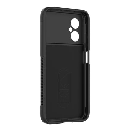 For Xiaomi Poco M4 5G Magic Shield TPU + Flannel Phone Case(Grey) - Xiaomi Cases by buy2fix | Online Shopping UK | buy2fix