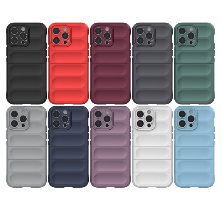 For iPhone 14 Pro Max Magic Shield TPU + Flannel Phone Case (Dark Grey) - iPhone 14 Pro Max Cases by buy2fix | Online Shopping UK | buy2fix