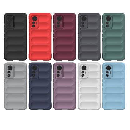 For Xiaomi 12 Lite Magic Shield TPU + Flannel Phone Case(White) - Xiaomi Cases by buy2fix | Online Shopping UK | buy2fix