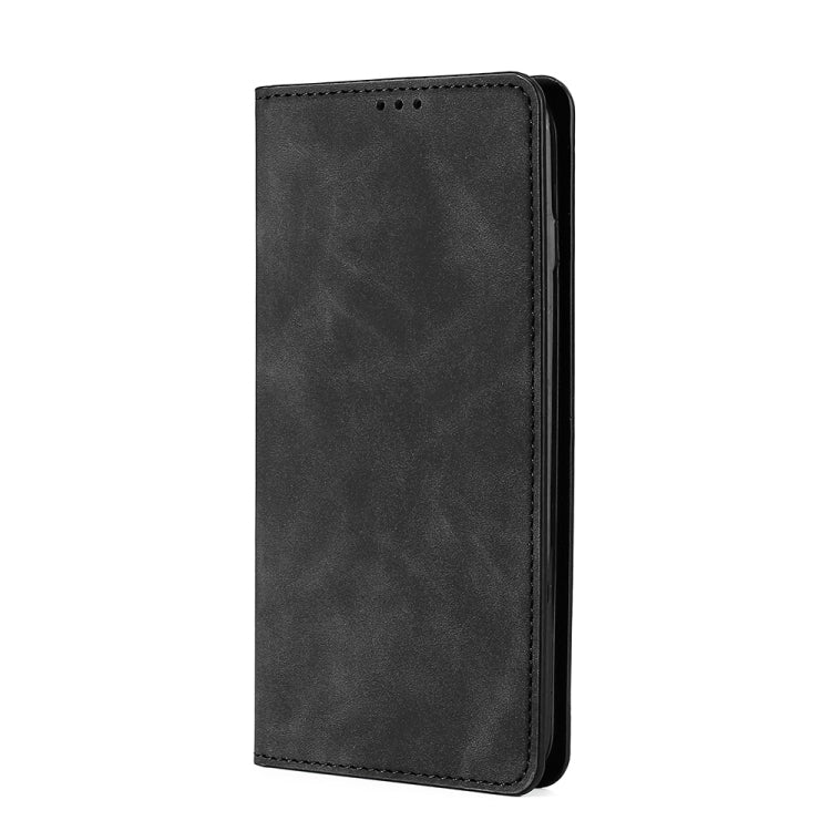 For Blackview A70 Skin Feel Magnetic Horizontal Flip Leather Phone Case(Black) - More Brand by buy2fix | Online Shopping UK | buy2fix