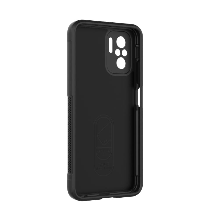 For Xiaomi Redmi Note 10 4G Magic Shield TPU + Flannel Phone Case(Red) - Xiaomi Cases by buy2fix | Online Shopping UK | buy2fix