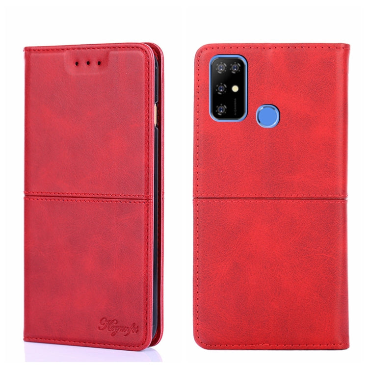 For Doogee X96 Pro Cow Texture Magnetic Horizontal Flip Leather Phone Case(Red) - Doogee Cases by buy2fix | Online Shopping UK | buy2fix