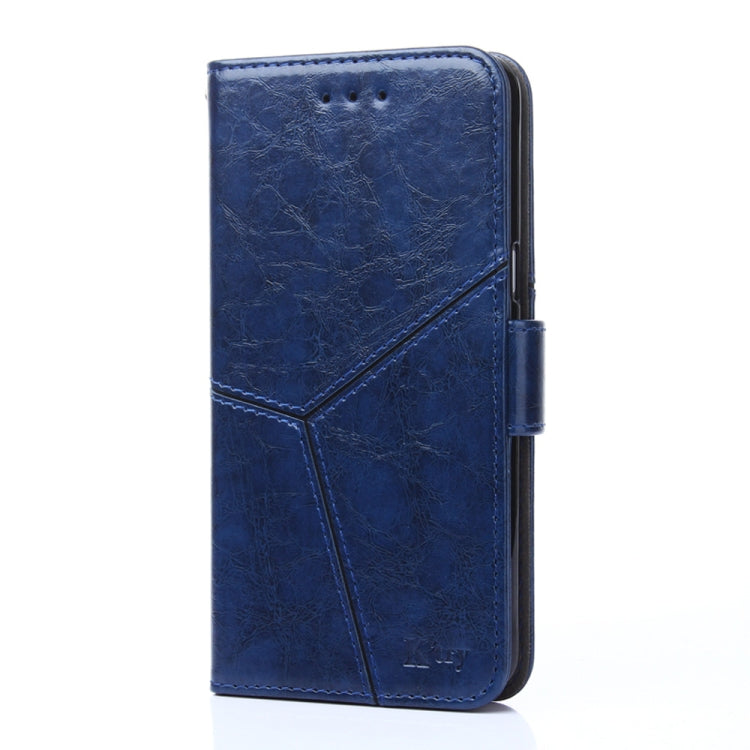 For Doogee X96 Pro Geometric Stitching Horizontal Flip Leather Phone Case(Blue) - Doogee Cases by buy2fix | Online Shopping UK | buy2fix