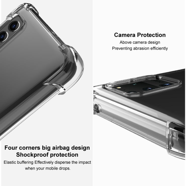 For OPPO Reno8 Pro+ 5G / Reno8 Pro 5G Global IMAK All-inclusive Shockproof Airbag TPU Case with Screen Protector (Transparent Black) - OPPO Cases by imak | Online Shopping UK | buy2fix