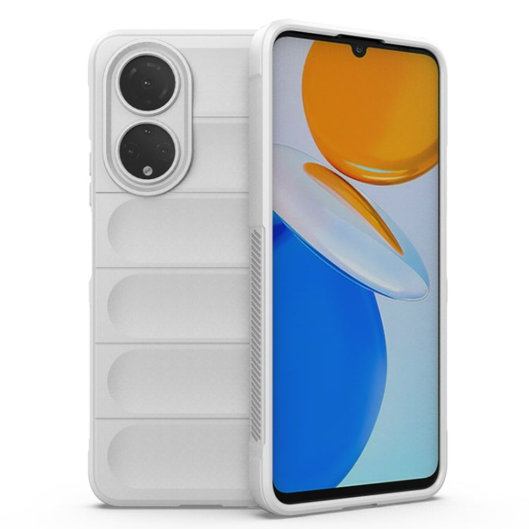 For Honor X7/Play 30 Plus Magic Shield TPU + Flannel Phone Case(White) - Honor Cases by buy2fix | Online Shopping UK | buy2fix