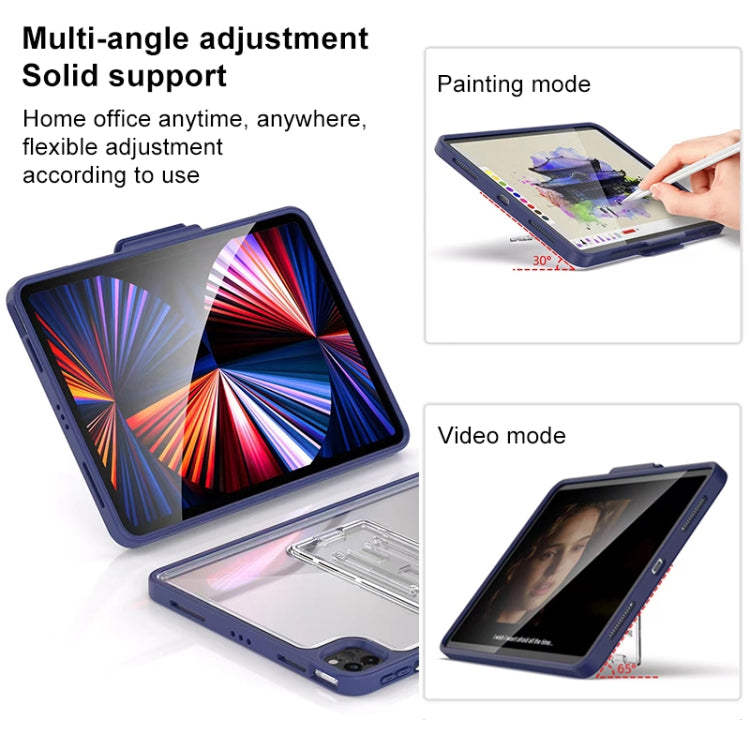 Mutural Transparent Holder Tablet Case For iPad 10.2 2021 / 2020 / 2019 / 10.5(Orange) - iPad 10.2 Cases by Mutural | Online Shopping UK | buy2fix