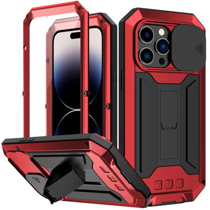 For iPhone 14 Pro R-JUST Shockproof Life Waterproof Dust-proof Case(Red) - iPhone 14 Pro Cases by R-JUST | Online Shopping UK | buy2fix