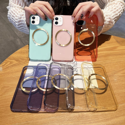 For iPhone 12 mini CD Texture MagSafe TPU Phone Case (Transparent) - iPhone 12 mini Cases by buy2fix | Online Shopping UK | buy2fix