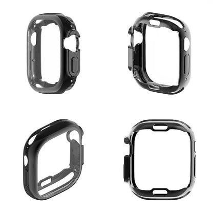 PET Film TPU Watch Case For Apple Watch Ultra 49mm / Ultra 2 49mm(Midnight Blue) - Watch Cases by buy2fix | Online Shopping UK | buy2fix