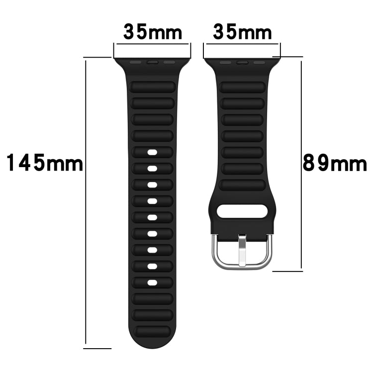 Ocean Ripple Watch Band For Apple Watch Series 8&7 45mm / SE 2&6&SE&5&4 44mm(White) - Watch Bands by buy2fix | Online Shopping UK | buy2fix