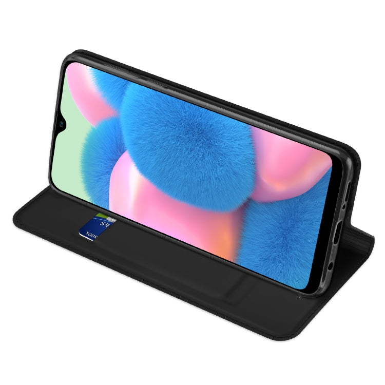 For Samsung Galaxy A50/A50s/A30s DUX DUCIS Skin Pro Series Leather Phone Case(Black) - Galaxy Phone Cases by DUX DUCIS | Online Shopping UK | buy2fix