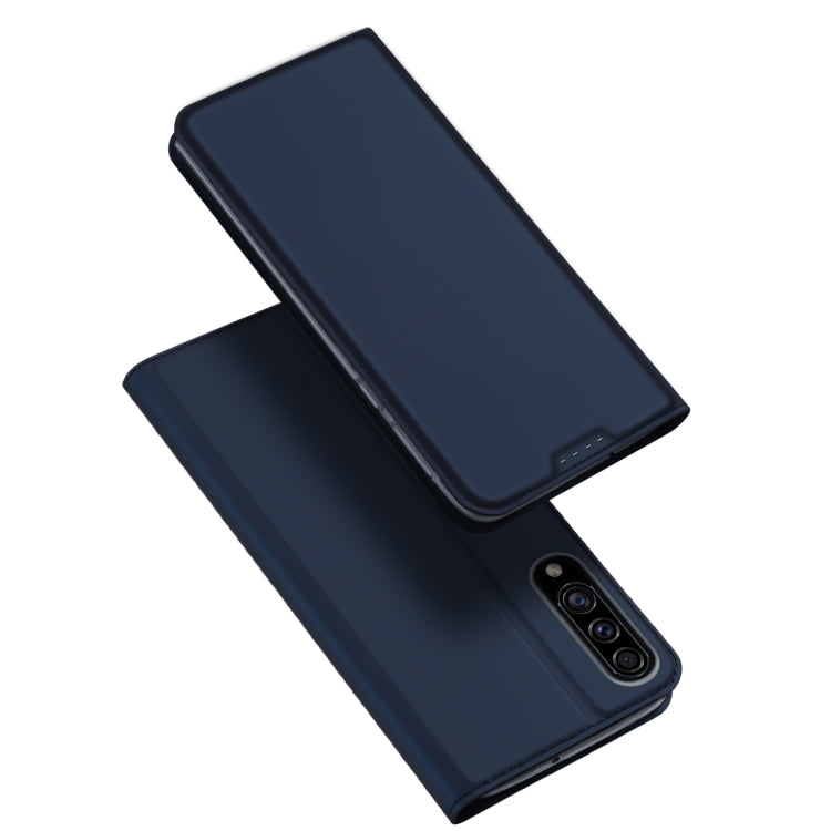 For Samsung Galaxy A50/A50s/A30s DUX DUCIS Skin Pro Series Leather Phone Case(Blue) - Galaxy Phone Cases by DUX DUCIS | Online Shopping UK | buy2fix