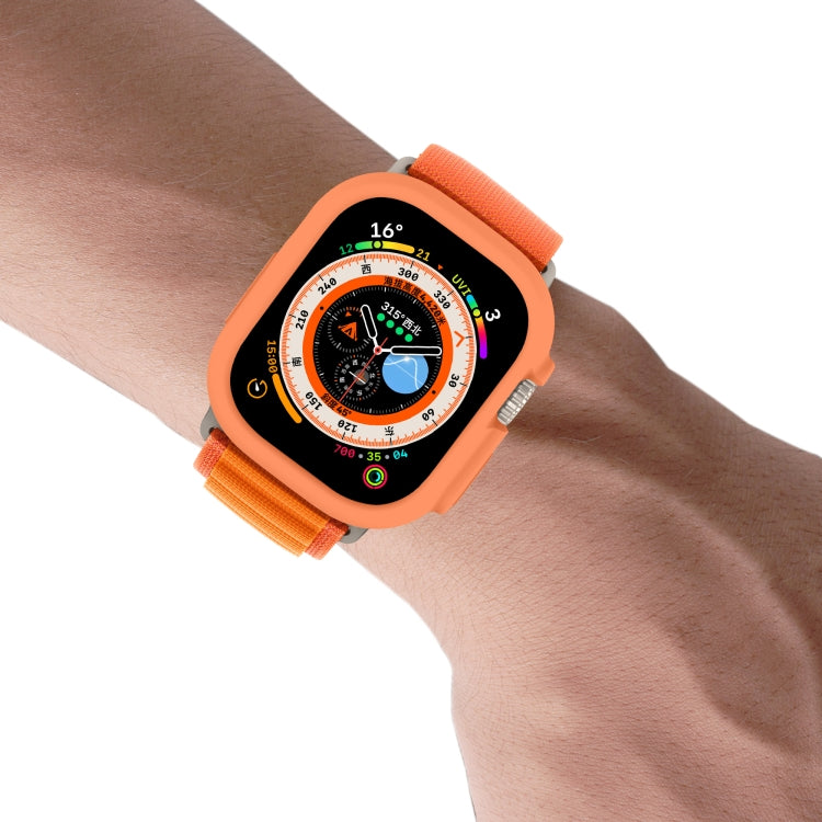 For Apple Watch Ultra 49mm Candy TPU Protective Case(Orange) - Watch Cases by buy2fix | Online Shopping UK | buy2fix