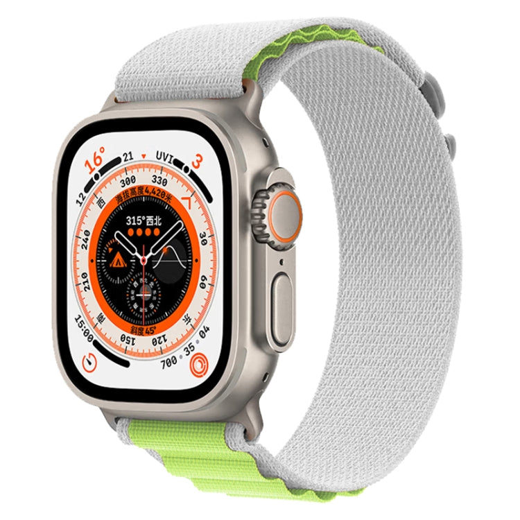 For Apple Watch Ultra 49mm Nylon Watch Band (Grey Green) - Watch Bands by buy2fix | Online Shopping UK | buy2fix