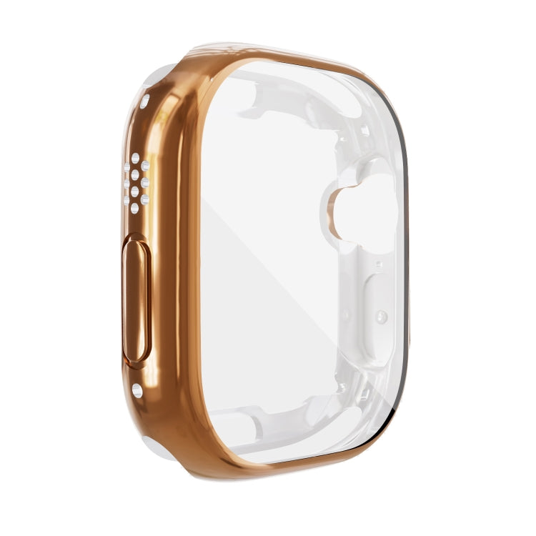 For Apple Watch 8 / 7 41mm All-inclusive Plating TPU Shockproof Case(Rose Gold) - Watch Cases by buy2fix | Online Shopping UK | buy2fix