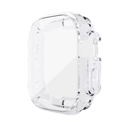 For Apple Watch 8 / 7 41mm All-inclusive Plating TPU Shockproof Case(Transparent) - Watch Cases by buy2fix | Online Shopping UK | buy2fix